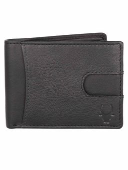 WILDHORN - RFID Protected Genuine High Quality Leather Black Wallet for Men