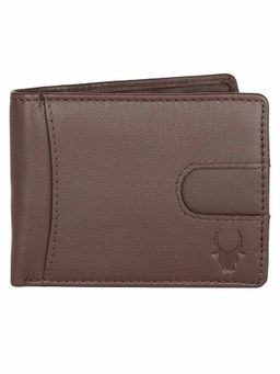 WILDHORN - RFID Protected Genuine High Quality Leather Brown Wallet for Men