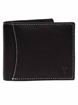 WILDHORN - RFID Protected Genuine High Quality Leather Black Wallet for Men