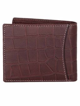 WILDHORN - RFID Protected High Quality Genuine Leather Maroon Wallet for Men