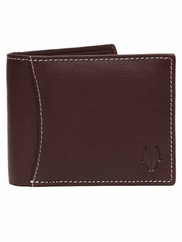 WILDHORN - RFID Protected High Quality Genuine Leather Brown Wallet for Men
