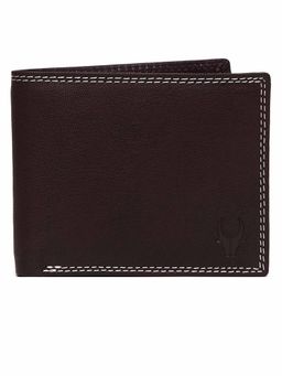 WILDHORN - RFID Protected Genuine High Quality Leather Brown Wallet for Men
