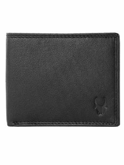 WILDHORN - RFID Protected Genuine High Quality Leather Black Wallet for Men