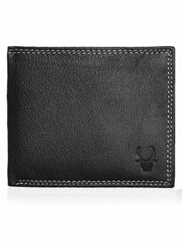 WILDHORN - RFID Protected Genuine High Quality Leather Black Wallet for Men