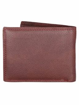 WILDHORN - RFID Protected High Quality Genuine Leather Maroon Wallet for Men