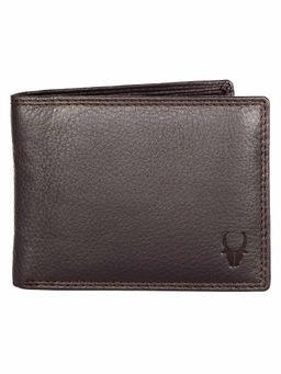 WILDHORN - RFID Protected Genuine High Quality Leather Dark Brown Wallet for Men