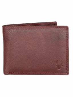 WILDHORN - RFID Protected Genuine High Quality Leather Maroon Wallet for Men