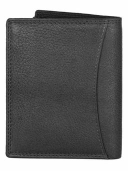 WILDHORN - RFID Protected High Quality Genuine Leather Black Wallet for Men