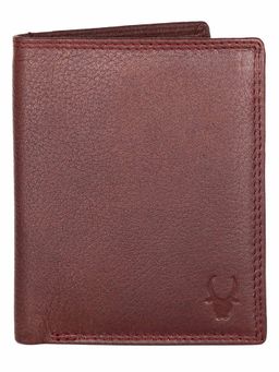WILDHORN - RFID Protected High Quality Genuine Leather Maroon Wallet for Men