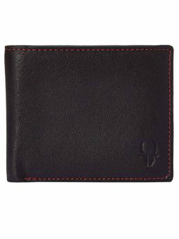 WILDHORN - RFID Protected Genuine High Quality Leather Black Wallet for Men