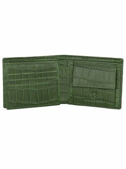 WILDHORN - RFID Protected Genuine High Quality Leather Green Wallet for Men