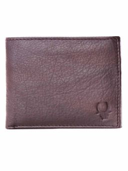 WILDHORN - RFID Protected Genuine High Quality Leather Brown Wallet for Men