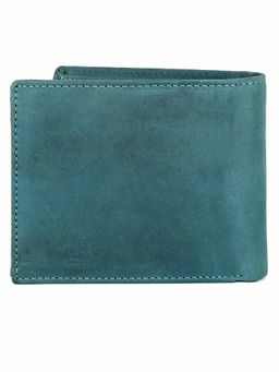 WILDHORN - RFID Protected High Quality Genuine Leather Blue Wallet for Men