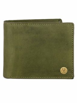 WILDHORN - RFID Protected Genuine High Quality Leather Green Wallet for Men