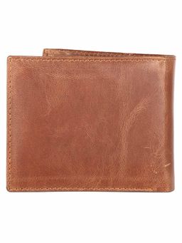 WILDHORN - RFID Protected High Quality Genuine Leather Tan Wallet for Men