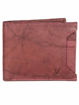 WILDHORN - RFID Protected High Quality Genuine Leather Burgundy Wallet for Men