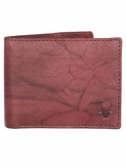 WILDHORN - RFID Protected High Quality Genuine Leather Burgundy Wallet for Men