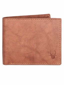 WILDHORN - RFID Protected High Quality Genuine Leather Tan Wallet for Men