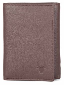 WILDHORN - RFID Protected High Quality Genuine Leather Brown Wallet for Men