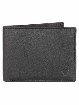 WILDHORN - RFID Protected Genuine High Quality Leather Black Wallet for Men