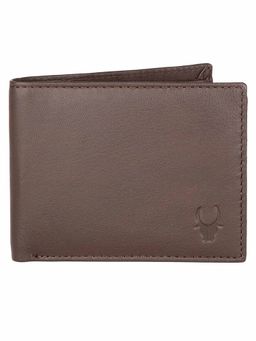 WILDHORN - RFID Protected Genuine High Quality Leather Brown Wallet for Men