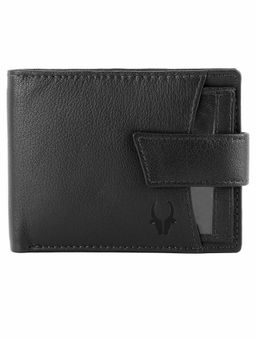 WILDHORN - RFID Protected Genuine High Quality Leather Black Wallet for Men