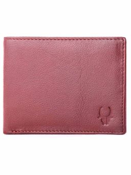 WILDHORN - RFID Protected Genuine High Quality Leather Red Wallet for Men
