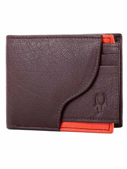WILDHORN - RFID Protected Genuine High Quality Leather Brown Wallet for Men