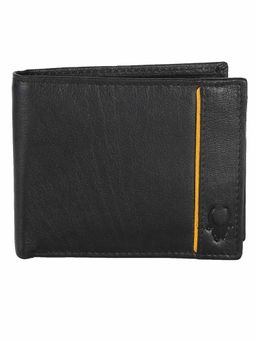 WILDHORN - RFID Protected Genuine High Quality Leather Black Wallet for Men