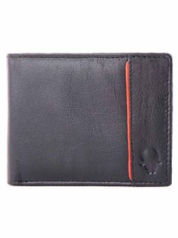 WILDHORN - RFID Protected Genuine High Quality Leather Black Wallet for Men