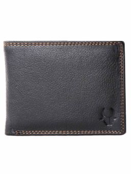 WILDHORN - RFID Protected Genuine High Quality Leather Black Wallet for Men