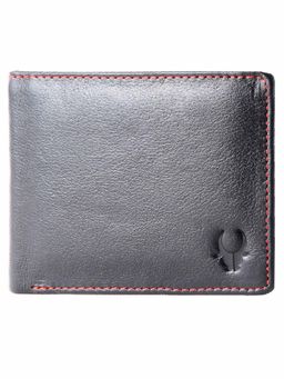 WILDHORN - RFID Protected Genuine High Quality Leather Black Wallet for Men