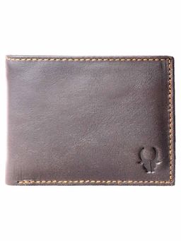 WILDHORN - RFID Protected Genuine High Quality Leather Brown Wallet for Men
