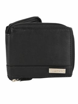 WILDHORN - RFID Protected High Quality Genuine Leather Black Wallet for Men