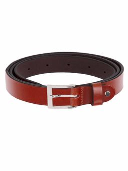 WILDHORN - Classic Leather Red Belt for Men