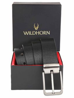 WILDHORN - Safiano Leather Belt I Formal Leather Belt for Men