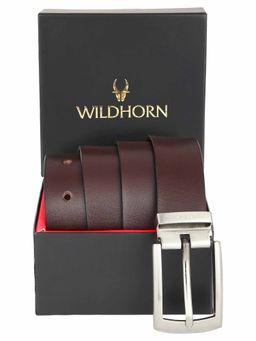 WILDHORN - Brown Formal Belt I Formal Office Leather Belt