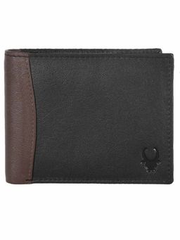 WILDHORN - RFID Protected Genuine High Quality Leather Black Wallet for Men