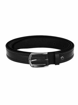WILDHORN - Classic Leather Black Belt for Men