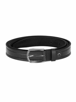 WILDHORN - Classic Leather Black Belt for Men