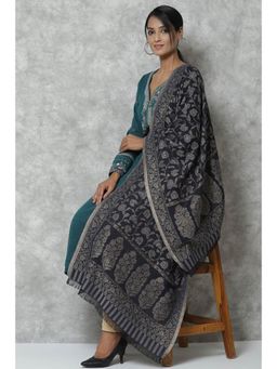 Biba - Blue Straight Cotton Scarves
