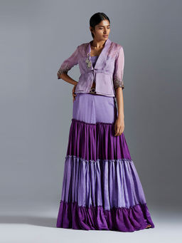 A Humming Way - Purple Peplum Jacket (Set of 2)