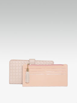 Twenty Dresses by Nykaa Fashion - Pink The Woven Rage Wallet