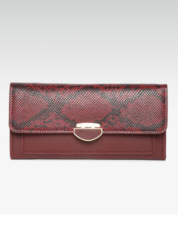 Twenty Dresses by Nykaa Fashion - Maroon Under My Skin Wallet