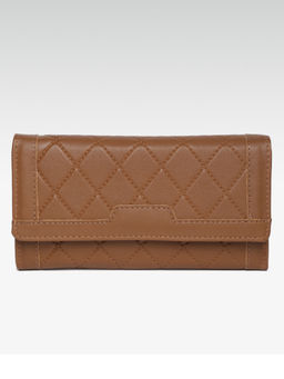 Twenty Dresses by Nykaa Fashion - Tan Quilts Of Fun Wallet