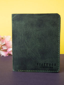 Teakwood - leather Olive Textured Wallet