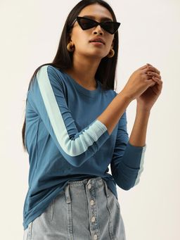 DILLINGER - Blue Solid T-Shirt