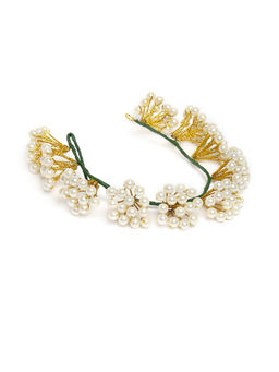 Laida - White Patterned Hair Band