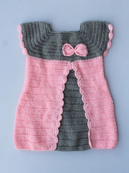 Woonie - Handmade Grey and Pink Midi