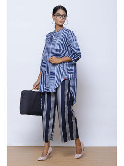 Biba - Indigo Straight Rayon Kurta